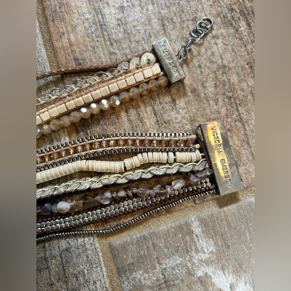 Victoria Emerson Boho Multi-Strand
Wrap Bracelets | Neutral Beaded Set of 2 - Picture 3 of 4
